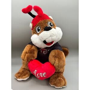 Buc-ee's "Love is In the Air" Valentines Beaver Plush Toy Doll